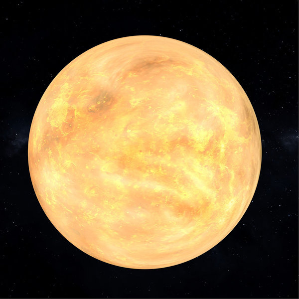 Die Venus - Wanderer das Sonnensystem/ Infokarte 21x21cm